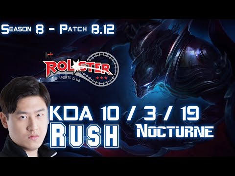 KT Rush NOCTURNE vs XIN ZHAO Jungle - Patch 8.12 KR Ranked