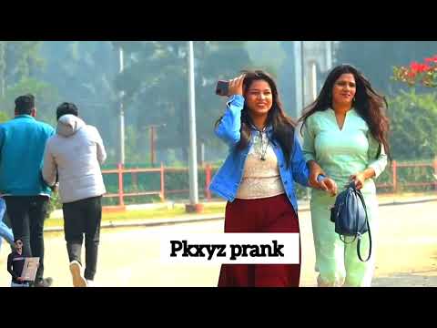 Invisible Object Falling From Sky Prank 🤣 On cute girl’s ||@pkxyzprank25