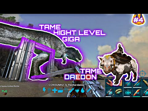 |ARK MOBILE| BRUTAL SOLO-TAME HIGHT LEVEL GIGA, TAME DAEDON-DOMANDO GIGA LEVEL ALTO E DOMANDO DAEDON