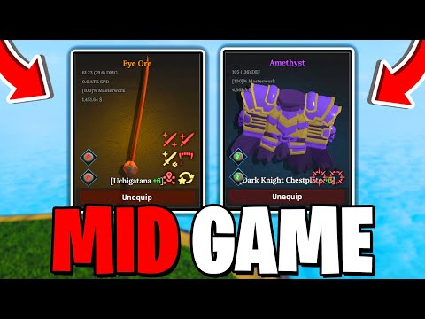 BEST MID GAME ARMOR & WEAPON RECIPES In The Forge! Roblox
