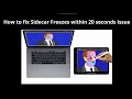 How to fix Sidecar Freezes within 20 seconds Issue [iPad & Mac]