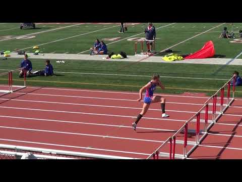 VarG 100m Hurdles vs Marina 4-12-18 - Los Alamitos Girls