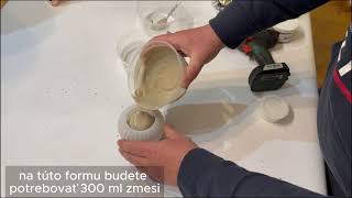 Forma na svietnik vrúbkovaná