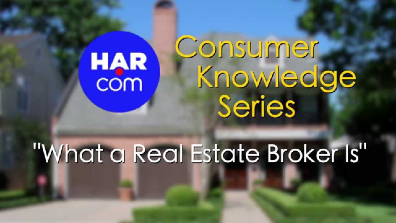 What a Real Estate Broker Is