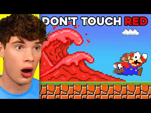 Mario CAN'T Touch the Color RED!