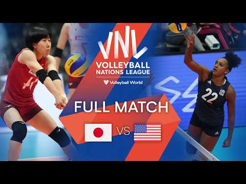 Волейбол JPN vs. USA — Full Match | Women’s VNL 2019