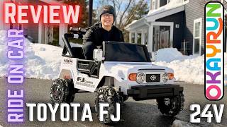 OKAYRUN Ride On Toyota FJ 24V - Review with Bernardo