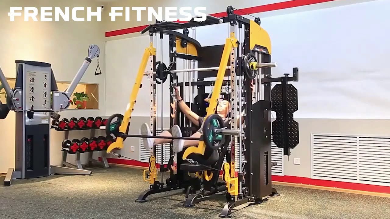 French Fitness FSR90 Functional Trainer Smith & Squat Rack Machine