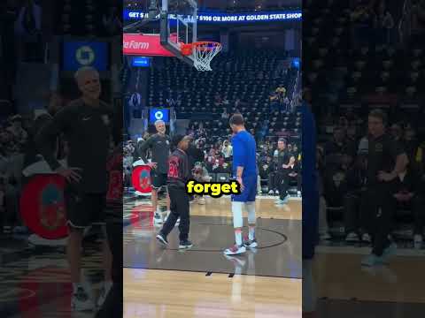 He got to PLAY with Steph 😯