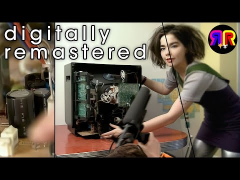 Come For Bjork Tearing Down A TV. Stay For The Incredible Breakdown Of How An AI Upscaled The Footage To 4K