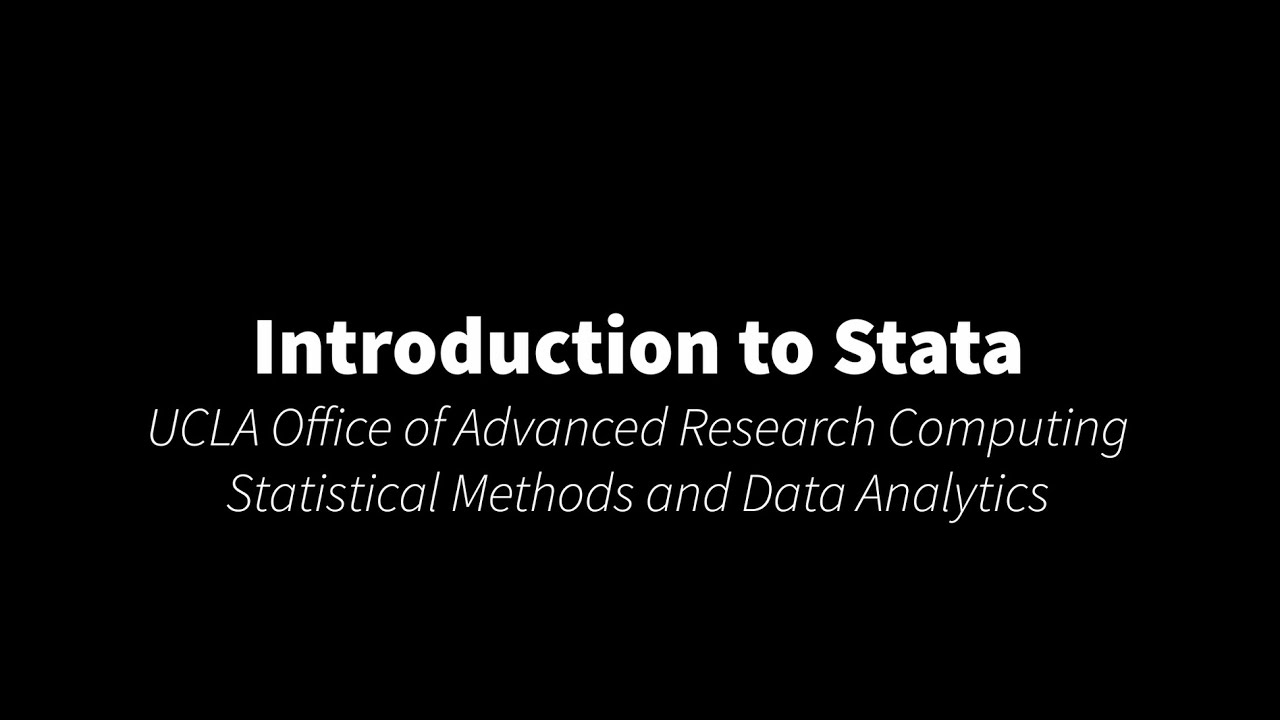 Introduction to Stata