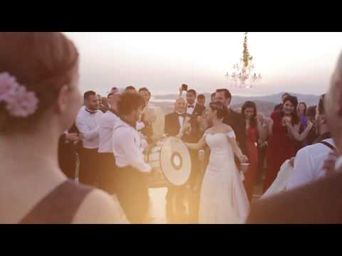 Zaffe in Greece. Great Lebanese wedding entrance with drums by Black and White Drums. Arab Wedding.
