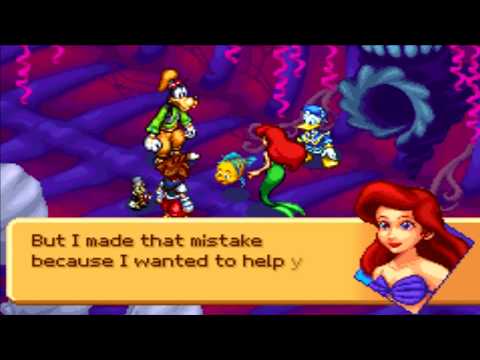 Kingdom Hearts Chain of Memories (GBA) Cutscene #61 Flounder Rescued and Ariel's Resolution
