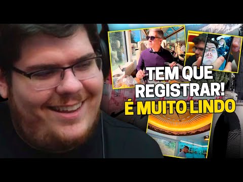 CASIMIRO REAGE: CARIOCA NOMUNDO FAZ VIAGEM DE TREM NA SUÍÇA - GLACIER EXPRESS | Cortes do Casimito