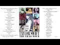 The Eras Tour Setlist Taylor Swift