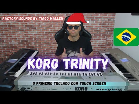 KORG TRINITY (FACTORY SOUNDS) ano: 1995 (O PRIMEIRO TECLADO A TER TELA TOUCH SCREEN) by TIAGO MALLEN