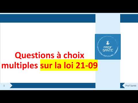 QCM : la loi 09-21 : protection sociale