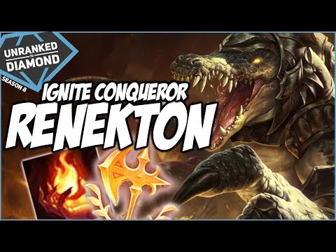 CONQUEROR IGNITE RENEKTON IS CRAZY IN EARLY GAME - Unranked to Diamond - Ep. 70 | League of Legends