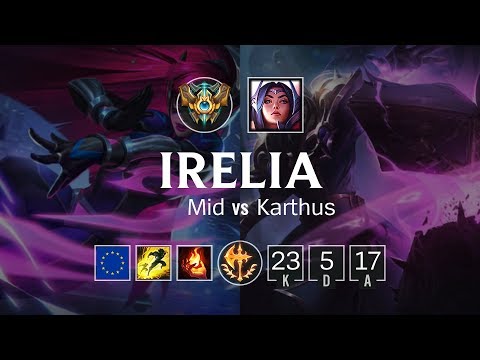 Irelia Mid vs Karthus - EUW Challenger Patch 8.21