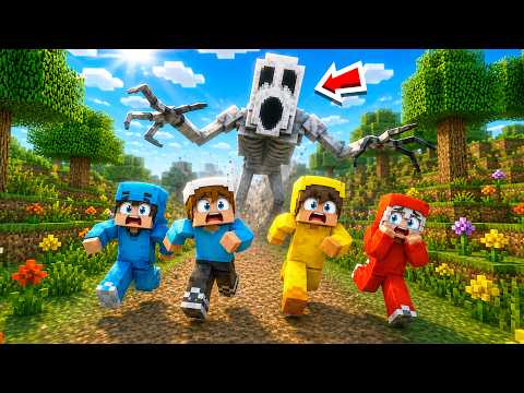 ماين كرافت لكن دعبول وأًصدقائه لازم يهربون من الوحش المخيف !!؟😨😱
