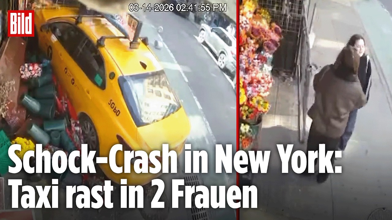 Taxi-Fahrer verliert die Kontrolle: zwei Frauen werden verletzt - eine stürzt in den Keller