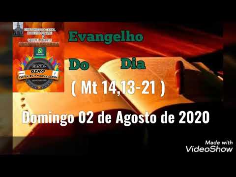 EVANGELHO DO DIA 02/08/2020 COM REFLEXÃO ( Mt 14,13-21 )