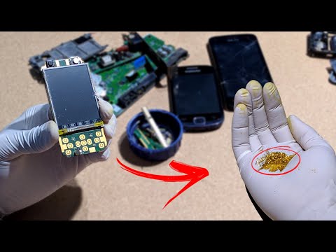 HOW TO REMOVE GOLD FROM CELL PHONES / SMARTPHONE AND ELECTRONICS DIY