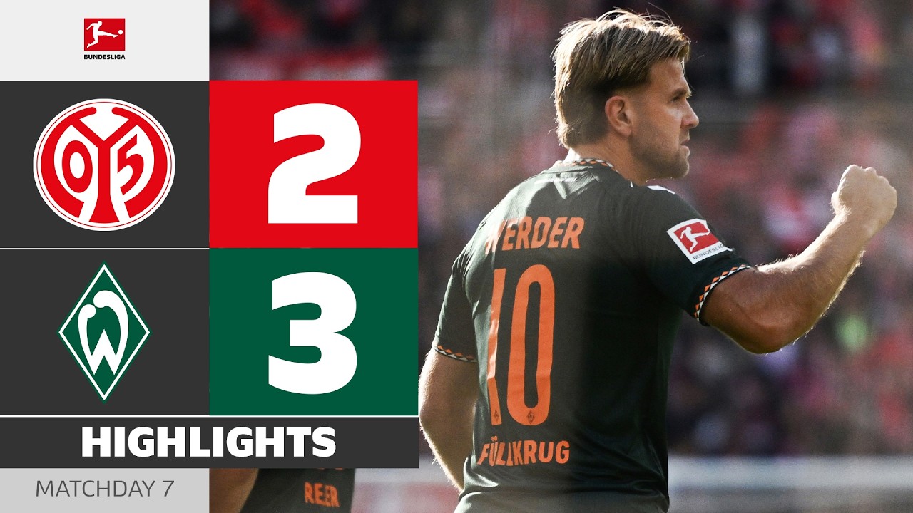ANOTHER Füllkrug Brace! | MAINZ 05 - WERDER BREMEN | Highlights | Matchday 7 – Bundesliga 2026/27