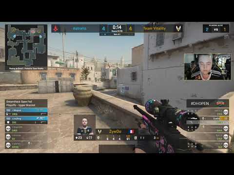 ZywOo godlike 1v4(1hp 1v2) awp clutch against Astralis @dust2 | DH OPEN FALL