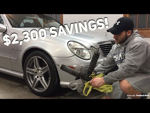 How to replace the shock absorbers on a Mercedes Benz E55 AMG (Rear Shock focus)