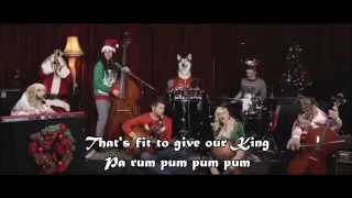 "Little Drummer Boy" Walk off the Earth (Feat Doggies) - with lyrics