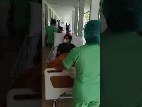 Parmana pulang dari RS Sanglah Pasca kecelakaan patah tulang paha, 12 maret 2021