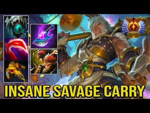 [ Monkey King ] INSANE 31 SAVAGE - INTENSE CARRY SAFE - DOTA 2 GAMEPLAY