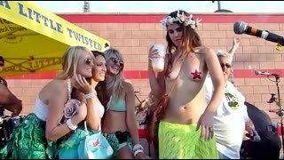 Hot Mermaids Invade Stage at Coney Island Rock Show