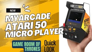 Quick Look - MyArcade Atari 50 Micro Player- Review and Demonstration