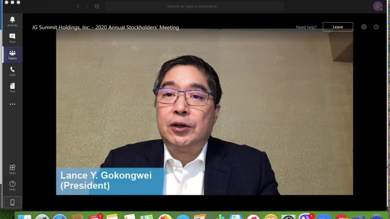 JG Summit 2020 virtual ASM