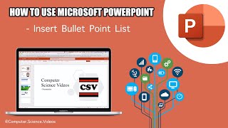 How to USE Microsoft PowerPoint On a Mac - Tutorial 11 - Insert a Bullet Point List - Basic | New