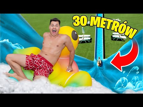 Huge WATERSLIDE in Our HOUSE with the Crew!