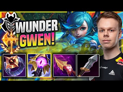 WUNDER CHILLING WITH GWEN! - G2 Wunder Plays Gwen TOP vs Camille! | Season 11