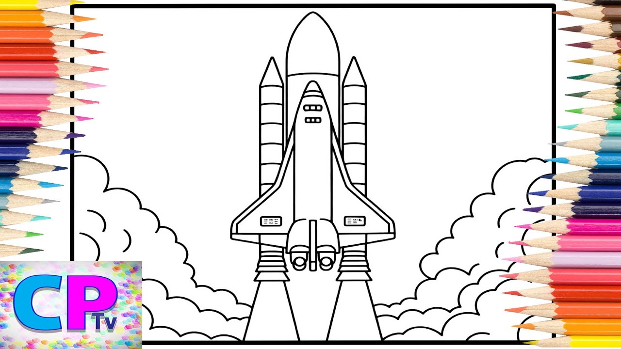 Space Shuttle/Space Ship Coloring Pages/Space Rocket Launch/Elektronomia & RUD - Memory