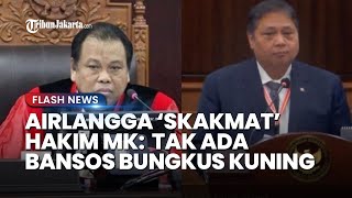 Airlangga SKAKMAT Hakim MK yang Sebut Suara Golkar Naik Berkat Bansos: Tak Ada Bansos Bungkus Kuning