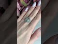 Серебряное кольцо с зеленим аметистом 6.28ct