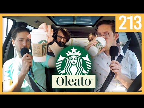 podcast at starbucks for weird olive oil coffee - The TryPod Ep. 213