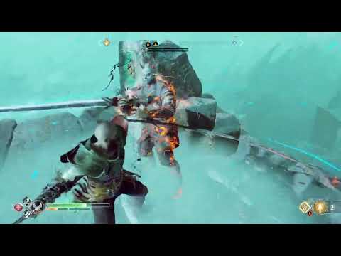 God of War 4 - Kratos killing the Ice monster - HDR - PlayStation 5 #godofwar4gameplay #kratos
