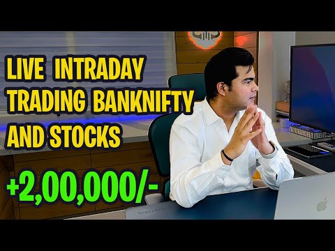 2L+ live intraday trading bank nifty and stocks using 200 ema