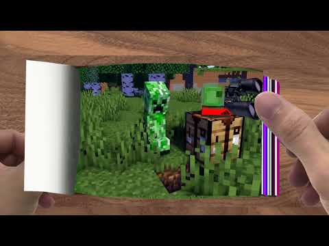 FLIPBOOK   Monster School  SPEEDRUNNER VS 7 MONSTER PART 2   Minecraft Animation002