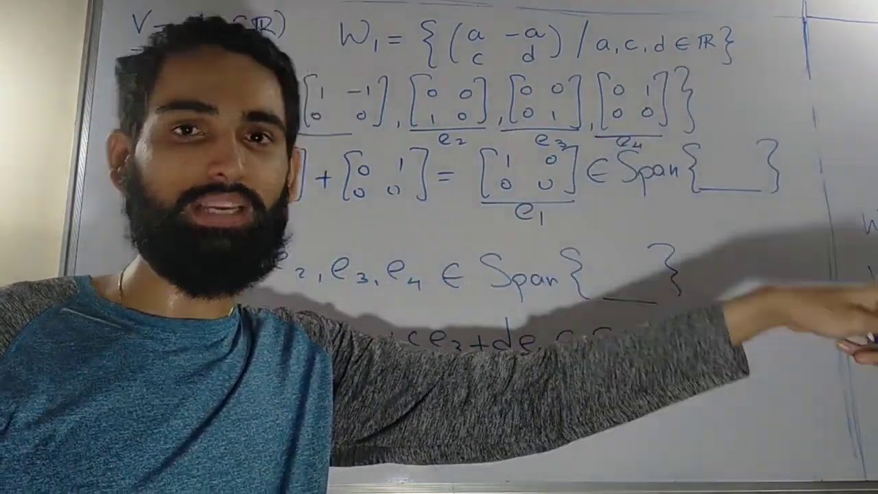 Example on dimension of Quotient Space