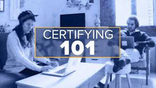 Certifying 101