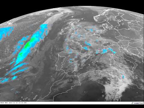 Europe percipation/clouds timelapse 25-11-2014