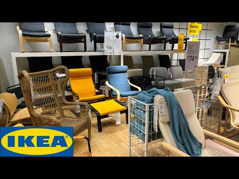 IKEA ARMCHAIRS , ACCENT CHAIRS, OTTOMANS IN STORE WALK THROUGH